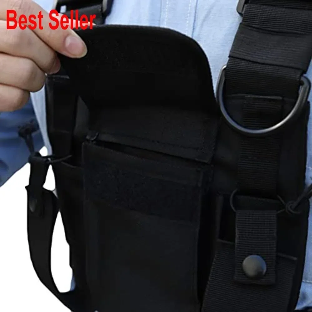 Polyester Tactical Chest Rig Bag Utility Vest with Adjustable Straps